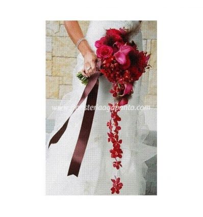 Bouquet of red bride